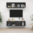 thumbnail image 4 of vidaXL Wall-mounted TV Cabinets 2 pcs White Chipboard, 4 of 27