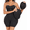 Black, variant on Women's High Waisted Tummy Control Body Shaper - Fajas Colombianas Padded Underwear with Removable Hip and Butt Pads