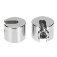 thumbnail image 2 of 2pcs Steel Wire Rope Fixation Clip Slotted Grub Steel Wire Rope Fittings Clip, 2 of 4