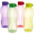 thumbnail image 1 of Tupperware Botella De Agua De Plástico Juego De 4 Multicolor 1 litro, 1 of 2