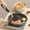 Black-BK, variant on Non Stick Spatula, kitchen turner for cooking, stainless steel heat resistant, 24.5cm long handle, ergonomic non slip grip, easy to clean, hanging hole for storage