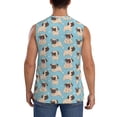 thumbnail image 4 of KLL Funny Cartoon Pugs Print Workout Tank Tops Gym Sleeveless Fitness Muscle Tee-3X-Large, 4 of 7