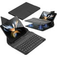 thumbnail image 1 of Leather Fold Stand Case Keyboard Compatible With Samsung Galaxy Z Fold 4, Bluetooth Wireless Keyboard Portable Keyboard High quality Gift, 1 of 5