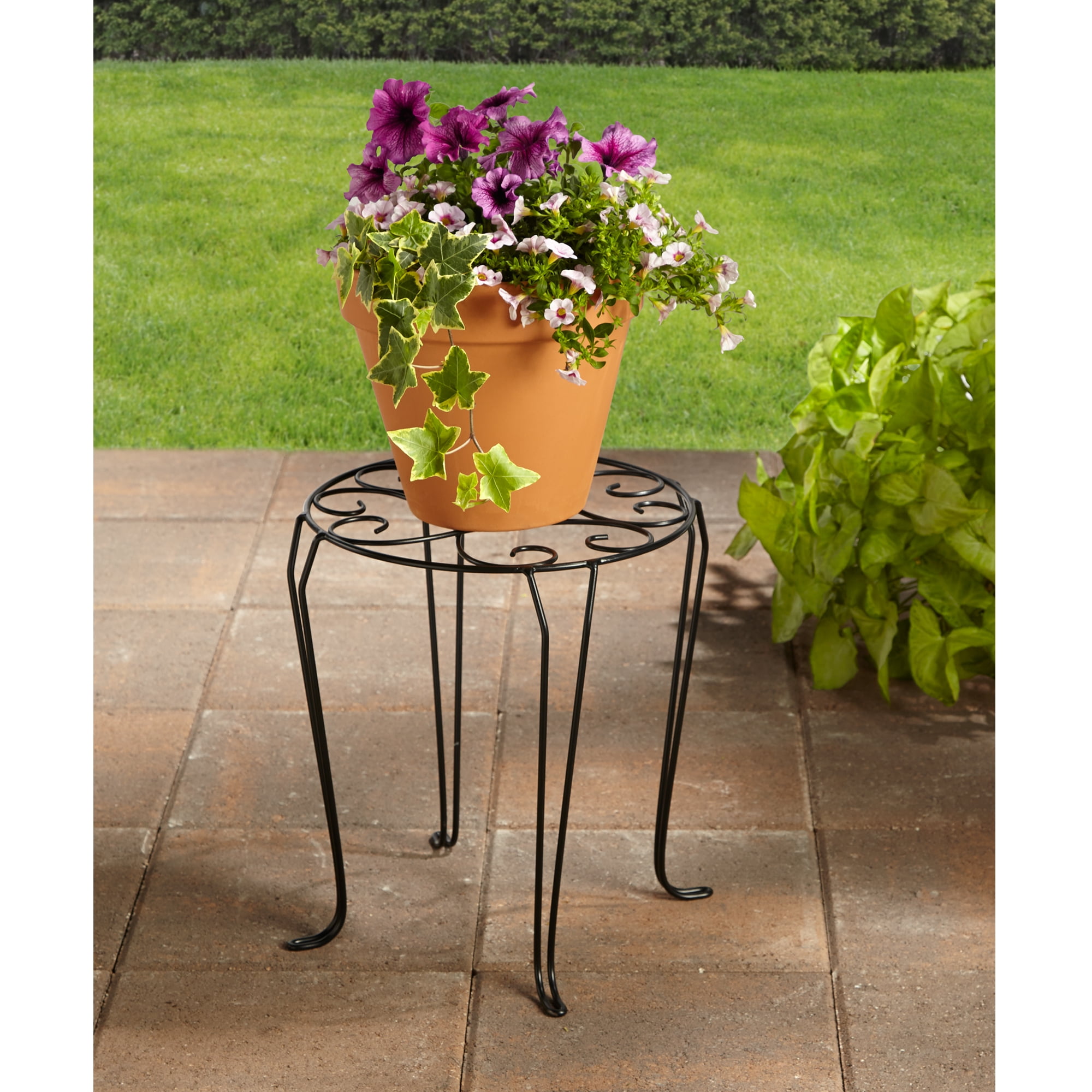 Better Homes and Gardens 15" Iron Scroll Plant Stand.