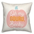 thumbnail image 2 of Creative Products Oh My Gourd, Becky 18 x 18 Spun Poly Pillow, 2 of 3