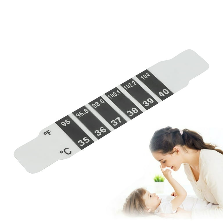 15s' Quick Read Forehead Thermometer Strips 2PCs,Great For Checking Fever  Temp Of Infants, Babies, Toddlers, Kids And Adult Celsius & Fahrenheit, Reus