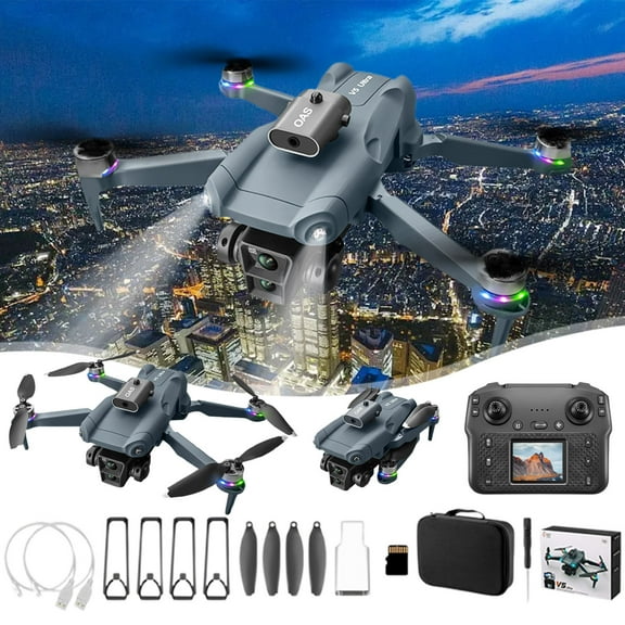 bxhwj 8K HD Camera Drone with LCD Screen - FPV RC Quadcopter with Brushless Motors & 360° Flips - Professional Drone for Adults Beginners