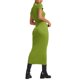 thumbnail image 3 of Txlixc Vestido de punto largo, cuello alto de manga corta Txlixc  moda, 3 of 5