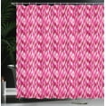 thumbnail image 4 of Ambesonne Fuchsia Shower Curtain, Geometric Vertical Circles, 69"Wx84"L, Fuchsia Hot Pink, 4 of 5