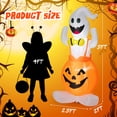 thumbnail image 3 of Costway 5 FT Inflatable Halloween Pumpkin Ghost Blow-up Yard Decoration with LED Lights, 3 of 8