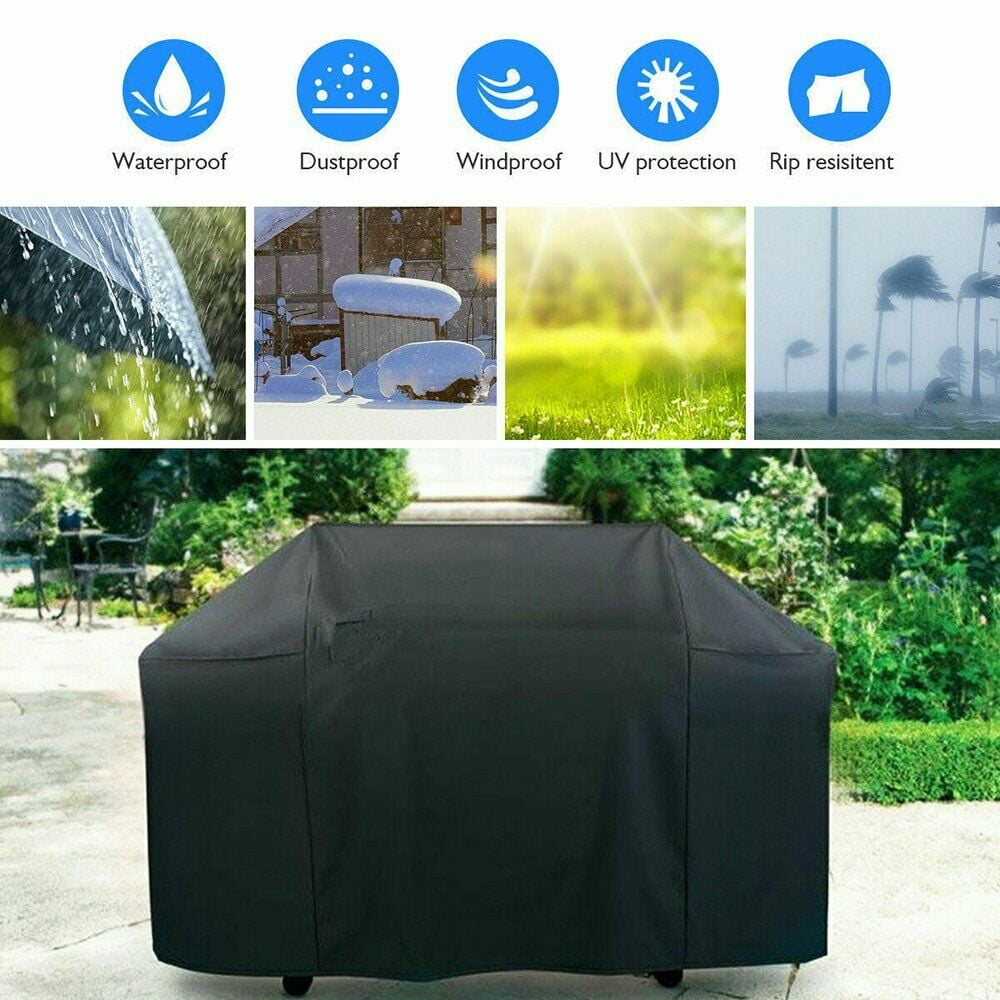 Details about   BBQ Grill Cover 60 Inch Gas Barbecue Heavy UV Duty Protection Waterproof Out
