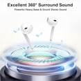 thumbnail image 4 of 2 paquetes de auriculares USB C para iPhone 16/15 con micrófono y control de volumen, auriculares estéreo HiFi tipo C para Galaxy S23/S22/S21/S20/Ultra Note 10/20, para iPad Pro Pixel 7/6/6a/5/4 y más, 4 of 5