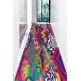 thumbnail image 5 of Psychedelic Tapestry Rug, Salon Rug, Modern Rug, Psychedelic Abstract Rug, Personalized Rugs, Psychedelic Rugs, Stair Rugs, Colorful Rugs, 2.6'x9.2' - 80x280 cm, 5 of 9