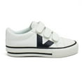 thumbnail image 3 of Victoria Boys Tribu Contrast Faux Leather Straps Sneaker, White,12 M US, 3 of 7