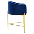 thumbnail image 4 of Savour Tufted Performance Velvet Counter Stool Set of 2, Navy, 4 of 9