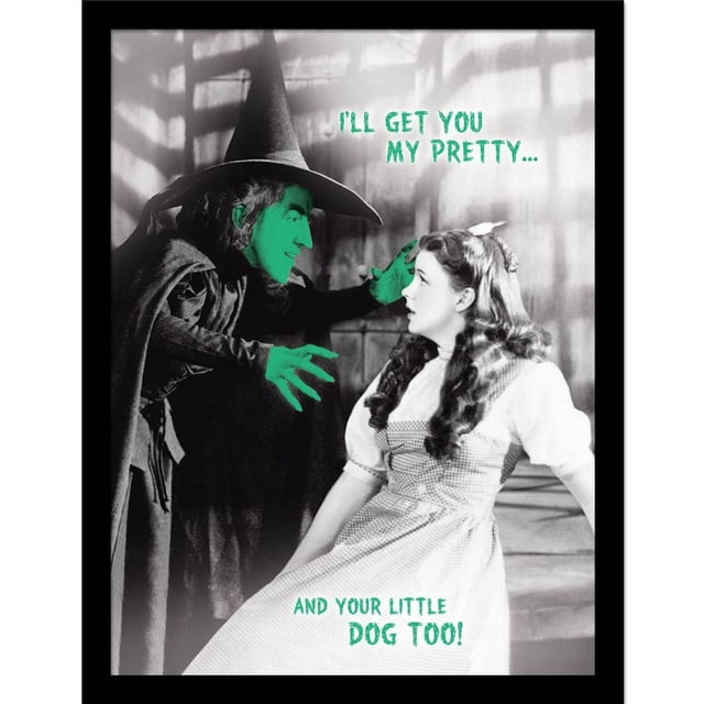 The Wizard Of Oz I'll Get You My Pretty Framed Poster