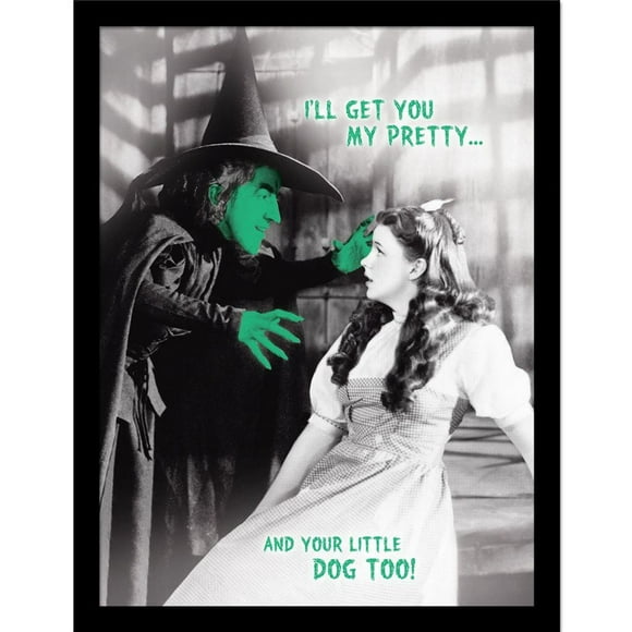 The Wizard Of Oz I'll Get You My Pretty Framed Poster