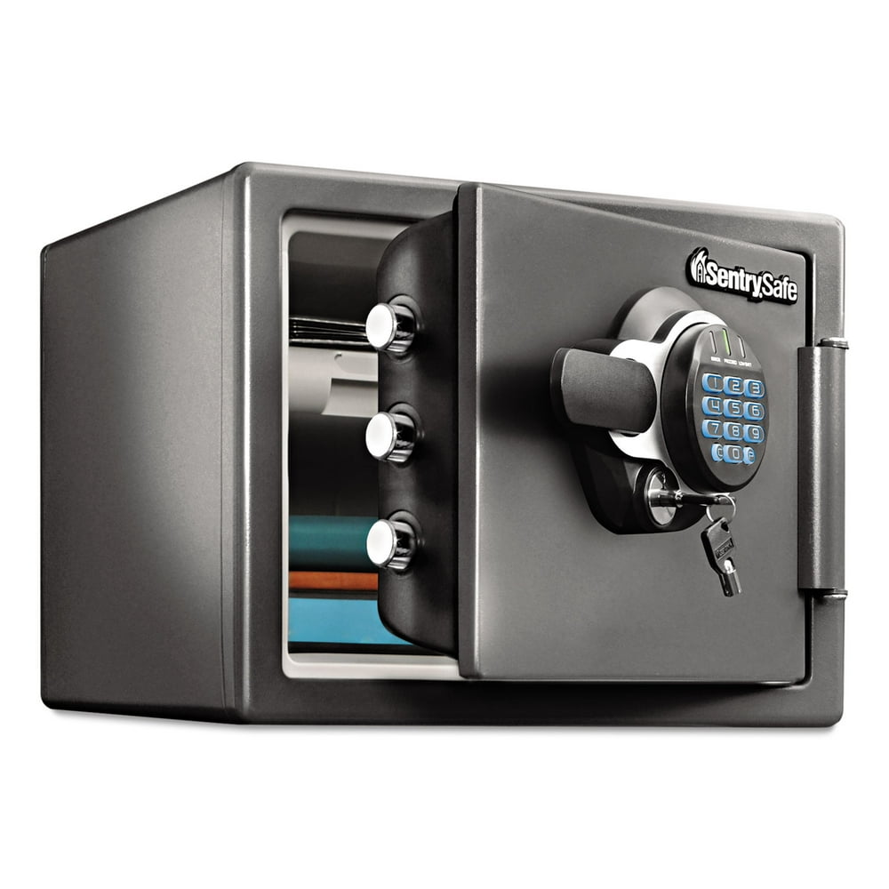SentrySafe 1.23 cu. ft. Fire and WaterResistant Fingerprint Safe with