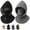 Black+gray, variant on 2027 New 3 in 1 Winter Hat, Fleece Double‑Layer Integrated Hat, 3-in-1 Face & Neck Gaiter, Unisex Winter Fleece Balaclava Hood, Adjustable Windproof Designed for Cycling, Skiing and Cold