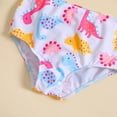 thumbnail image 5 of Emy Dola Toddler Baby Girl Dinosaur Bathing Suit Two Piece Swimsuit Ruffle Sleeve Bikini Beach Wear for 0-10 Years, 5 of 6