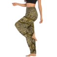 thumbnail image 4 of Previn Women's Boho Yoga Pants High Waisted Thai Indian Beach Soft Trousers Harem Loose Summer Stretch Bohemian Yoga Pants Green1 One Size, 4 of 4