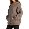 thumbnail image 4 of Fantaslook Hoodies for Women Oversized Fleece Sweatshirts Long Sleeve Pullover Tops Fall Outfits with Pocket, 4 of 10