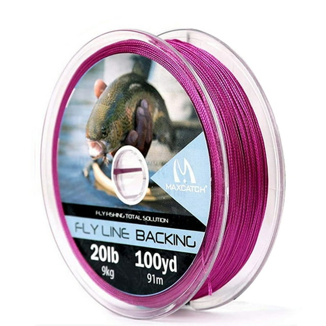 Braided Backing Line Fly Fishing Line 20/30LB 50/100/300Yards Multi Color Fly Line Purple 20LB 100YARD