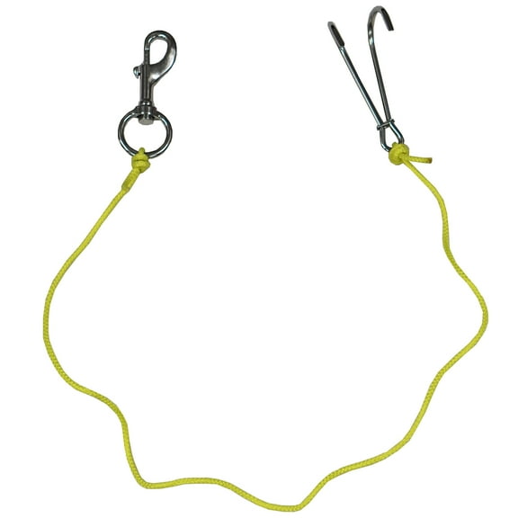 Scuba Choice Heavy duty 6mm Stainless steel Reef Drift Hook w/ Rope and Clip