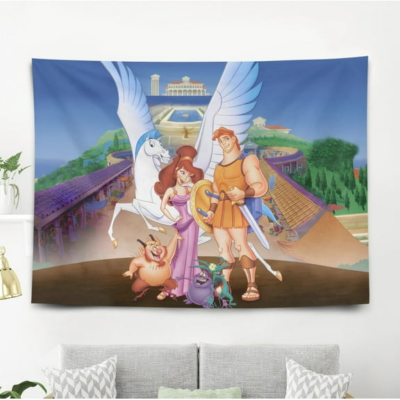 Hercules Tapestry Wall Decorations for Bedroom Dorm Kids Wall Hanging Gift