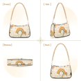 thumbnail image 7 of FORMRS Womens Shoulder Bag with Chain Strap Clutch Purse Cute Tote Handbag, Retro Rainbow, 7 of 7