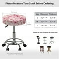 thumbnail image 5 of SEANATIVE Cherry Blossom Round Stool Covers Non Slip Round Stool Cushion Slipcover Size L 2 Piece Stool Seat Replacement Cover for Bar & Dining Room 14"-16", 5 of 7