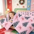 thumbnail image 4 of Manfei Christmas Festive Nutcracker 7pcs Queen Bedding,Bright Winter Snow Theme Bedding Comforter Set Queen,Pink Reversible, 4 of 7