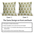 thumbnail image 6 of Spring Floral Pillow Covers 16x16 Set of 2 Green Pink Yellow Flower Leaves Print Decorative Throw Pillow Cases Outdoor Farmhouse Decoration for Sofa Couch Bed, 6 of 6
