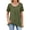 Camouflage green-#002, variant on Short Sleeve Womens Tops Crewneck Pleated Front Tunics Solid Color Dressy Casual Top Summer Loose Business Clothes 2026,Camouflage green 2XL