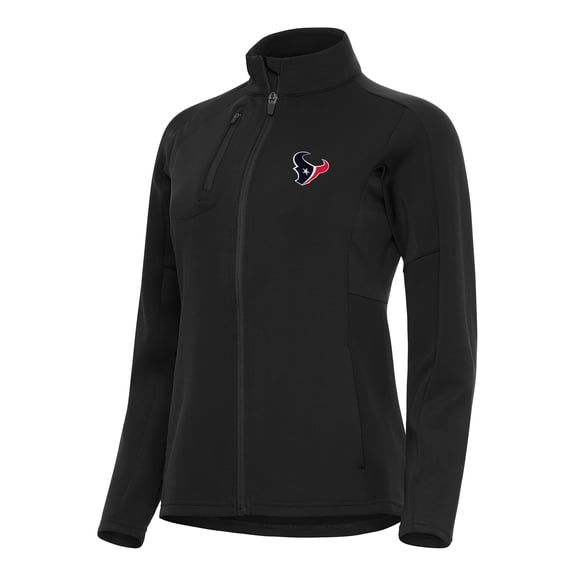 Women's Antigua Black Houston Texans  Generation Full-Zip Jacket