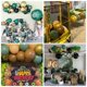 thumbnail image 4 of Globos Jobkoo de látex verde y marrón, 60 unidades, para decoración de fiestas, 4 of 7