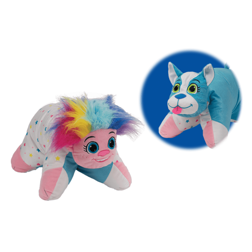 Flip 'N Play Friends 2 in 1 Plush to Pillow Troll to Puppy Walmart