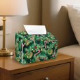 thumbnail image 2 of Bulopur Christmas Santa Tree Tissue Box Cover PU Leather Tissue Holder for Countertop Desk Bedroom Christmas Home Accent Decor, 2 of 7