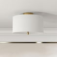 thumbnail image 2 of Henn&Hart 16" Laiton Finition Métal/tissu Semi-Influx Montage, 2 of 7