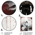 thumbnail image 3 of Designart "Military Honor and Courage US soldier II In Black and Red"Military Metal Wall Art Black Global Office Room Wall Art, 3 of 6