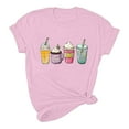thumbnail image 5 of Patlollav Women Tees Under $10,Womens Loose Shirt Fashion Crewneck Easter Print Short Sleeve T-Shirt Casual Tops, 5 of 6