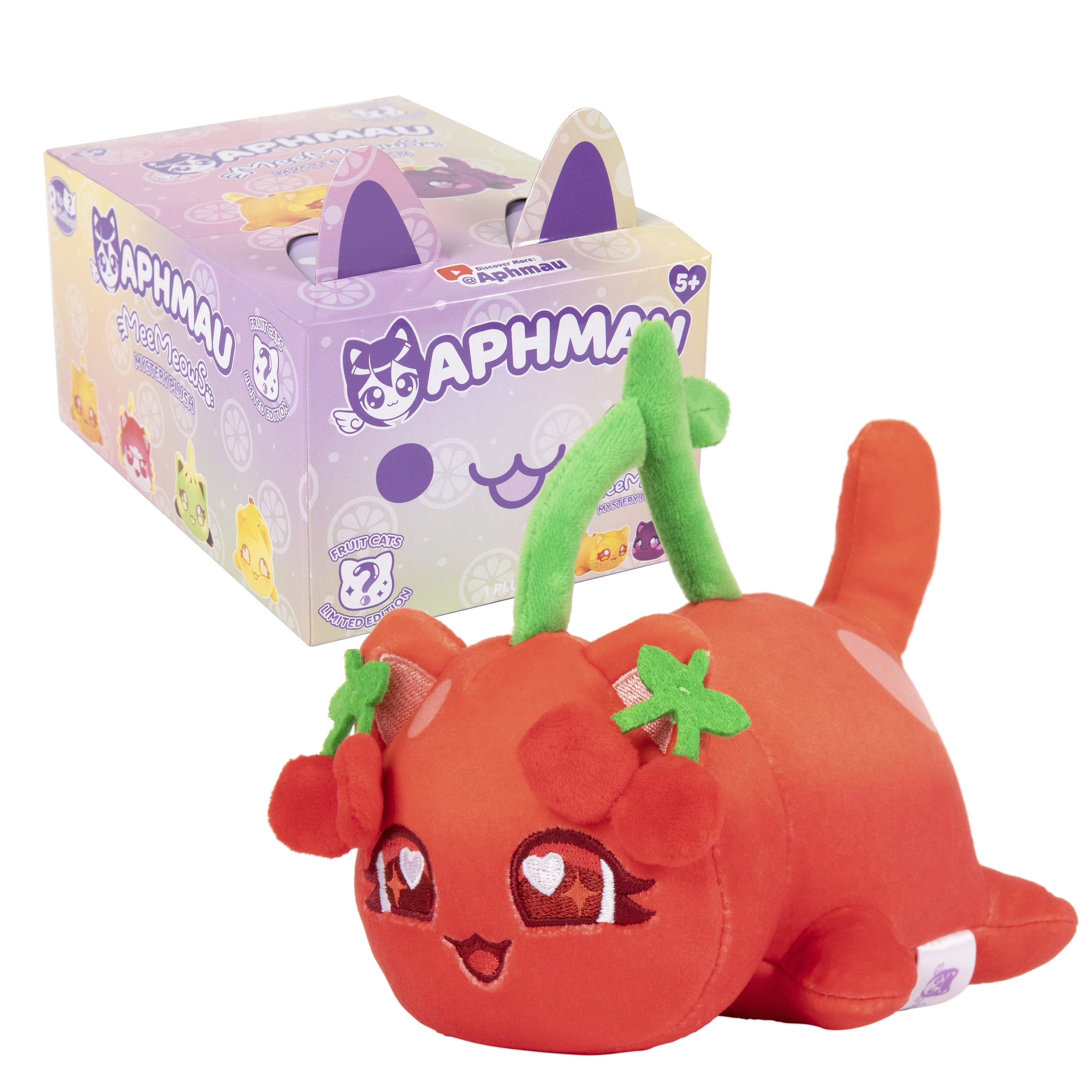 Aphmau 6" Mystery MeeMeow Plush Fruit Toy Ages 5+