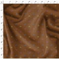 thumbnail image 4 of Soimoi Brown Velvet Fabric Dot & Floral Artistic Print Fabric by Yard 58 Inch Wide, 4 of 5