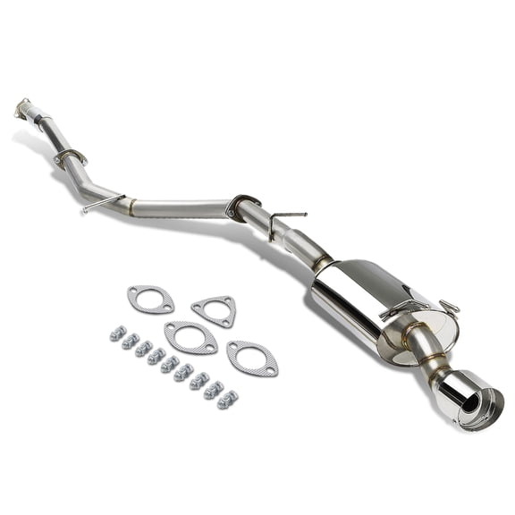 DNA Motoring CBE-OE-HC122 Honda Civic Coupe FG3 / FG4 Stainless Steel 4" Tip Oval Muffler Catback Exhaust System