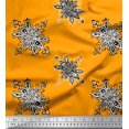 thumbnail image 1 of Soimoi Georgette Viscose Fabric Floral Block Print Fabric by The Yard 42 Inch Wide, 1 of 3