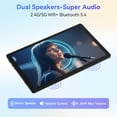 thumbnail image 5 of BESTSKI 10 inch Tablet, Android 16 OS, 16GB RAM 32GB ROM 1TB Expandable Storage, 5-Core Processor, 5000mAh Battery, Black, 5 of 8