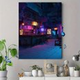 thumbnail image 4 of Qisvanset 12x16 Inch Blue Iris Floral Canvas Print Wall Art, 4 of 5
