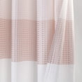 thumbnail image 7 of Dainty Home Waffle Weave Ombre Stripe Shower Curtain With 12 Hooks, 70 x 72 In Blush, 7 of 7