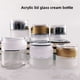 thumbnail image 2 of Botella de crema de acrílico transparente de vidrio esmerilado para crema de ojos, crema facial, botellas cosméticas, 2 of 6