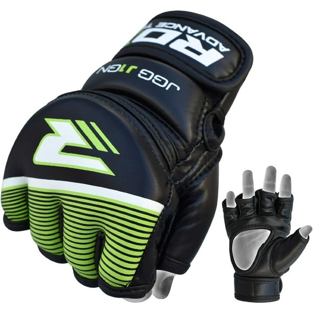 RDX Kids MMA Gloves for Grappling Martial Arts Training Maya Hide